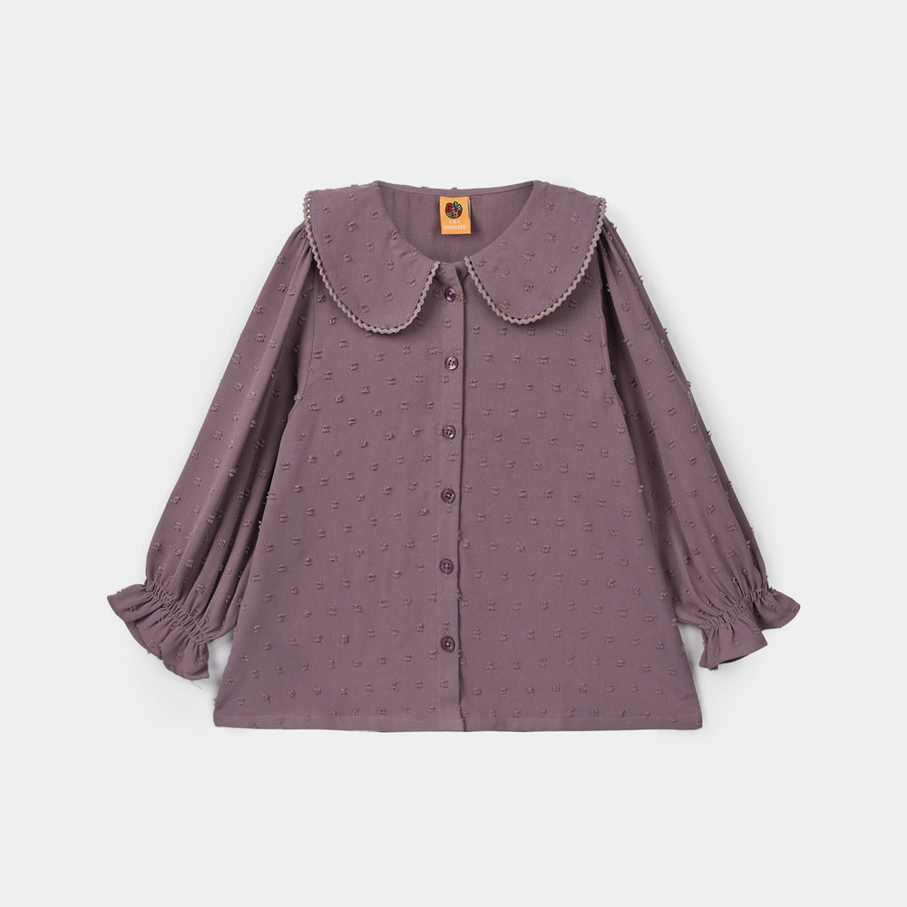 Girls Poly Brochia Co-ord Set Raspberry - Violet