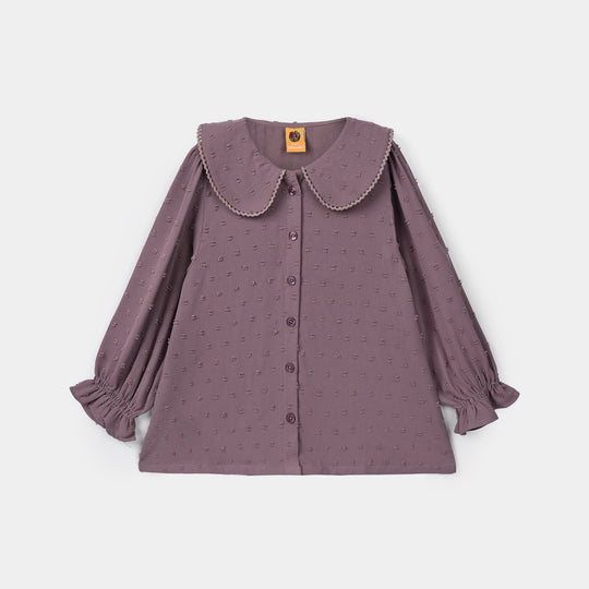 Girls Poly Brochia Co-ord Set Raspberry - Violet