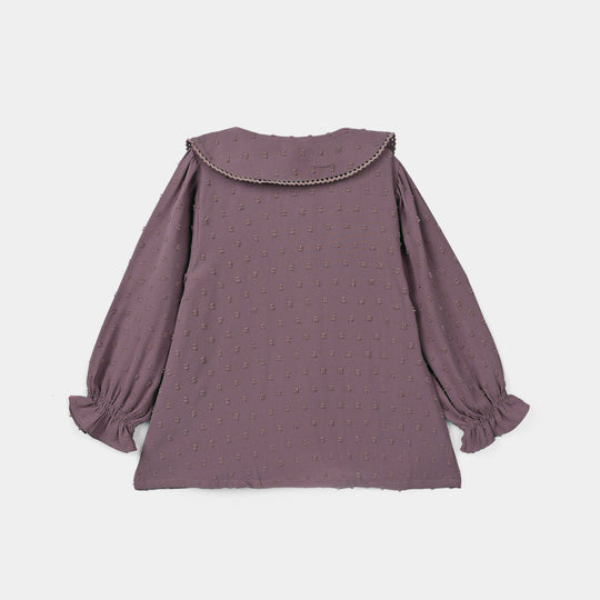 Girls Poly Brochia Co-ord Set Raspberry - Violet