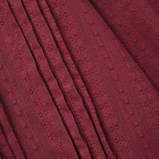 Girls Jacquard Casual Top Dove - Maroon