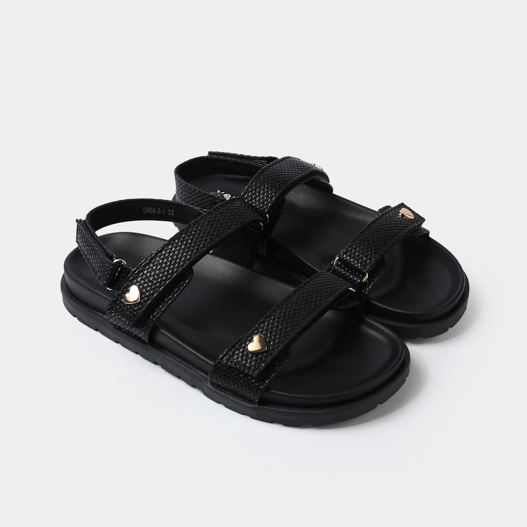 Girls Casual Sandal DRM-6-1-BLACK