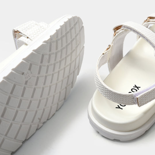 Girls Casual Sandal DRM-6-1-White