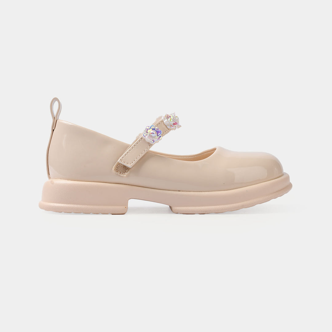Girls Pumps 186-1-BEIGE