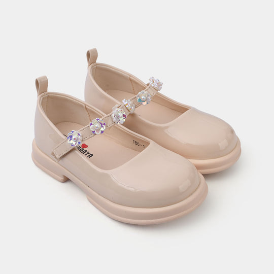 Girls Pumps 186-1-BEIGE