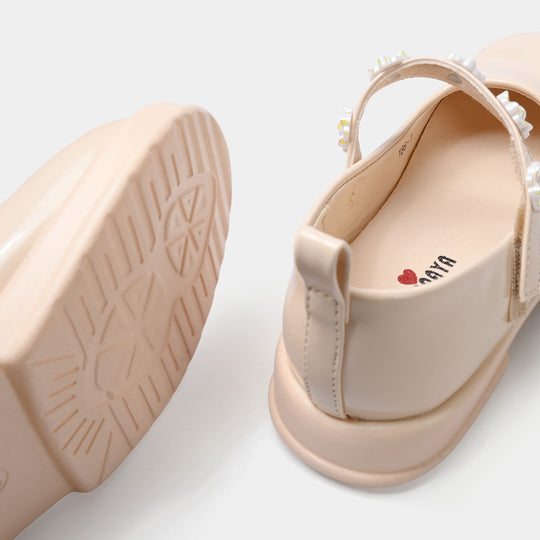 Girls Pumps 186-1-BEIGE
