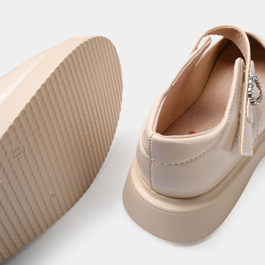 Girls Pumps 187-1-BEIGE