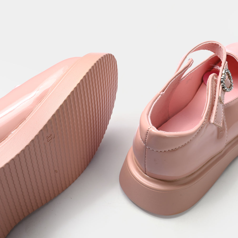 Girls Pumps 187-1-Pink