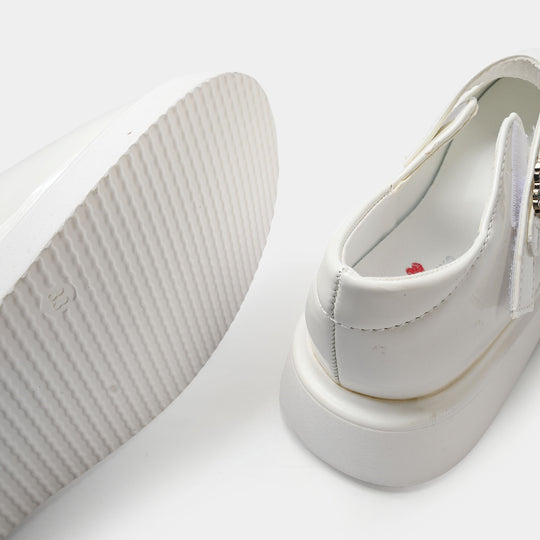 Girls Pumps 187-1-White