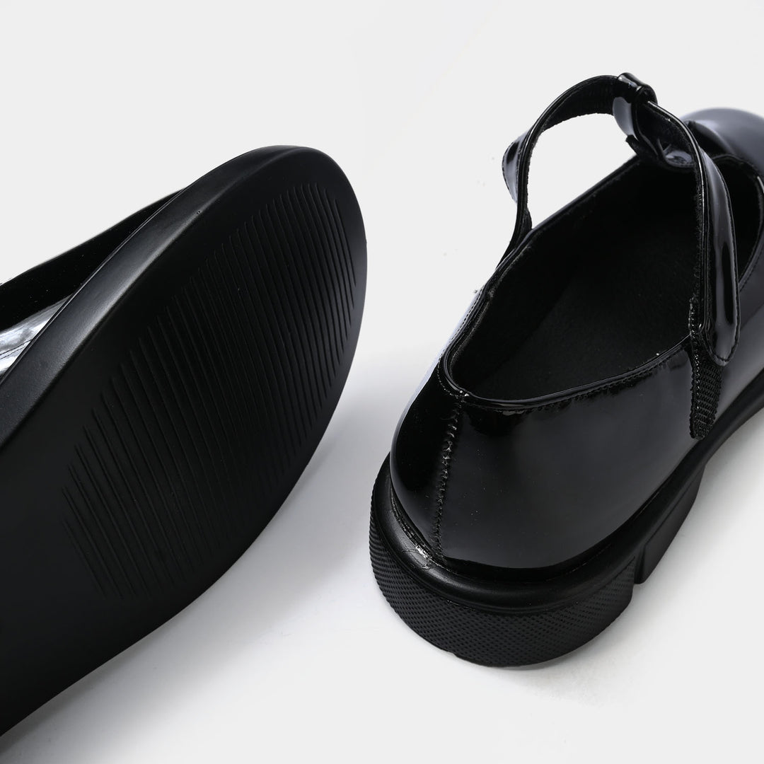 Girls Pumps 187-6-BLACK