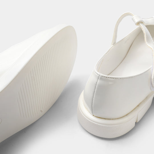 Girls Pumps 187-6-White