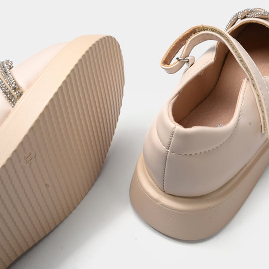 Girls Pumps 187-7-BEIGE