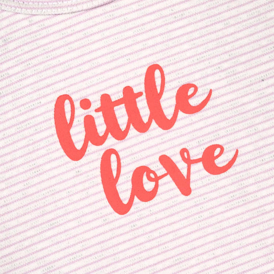 Infant Girls Yarn Dyed 2 Piece Set Little Love