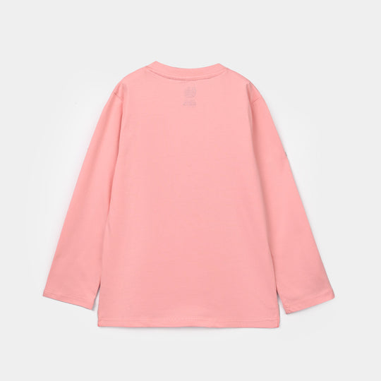 Girls Cotton Jersey T-Shirt F/S Paris-Pink