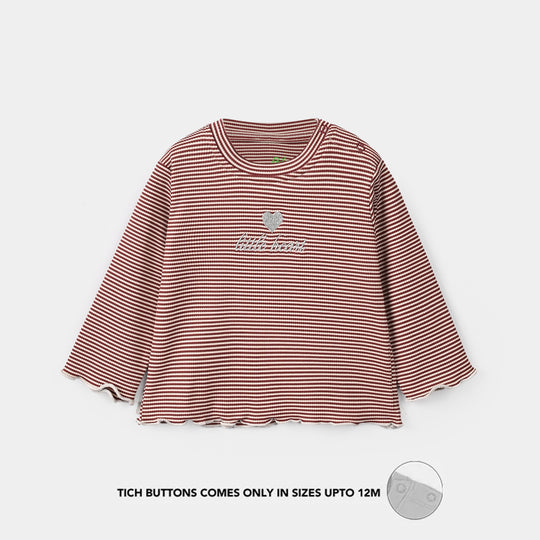 Infant Girls Rib T-Shirt Little Heart
