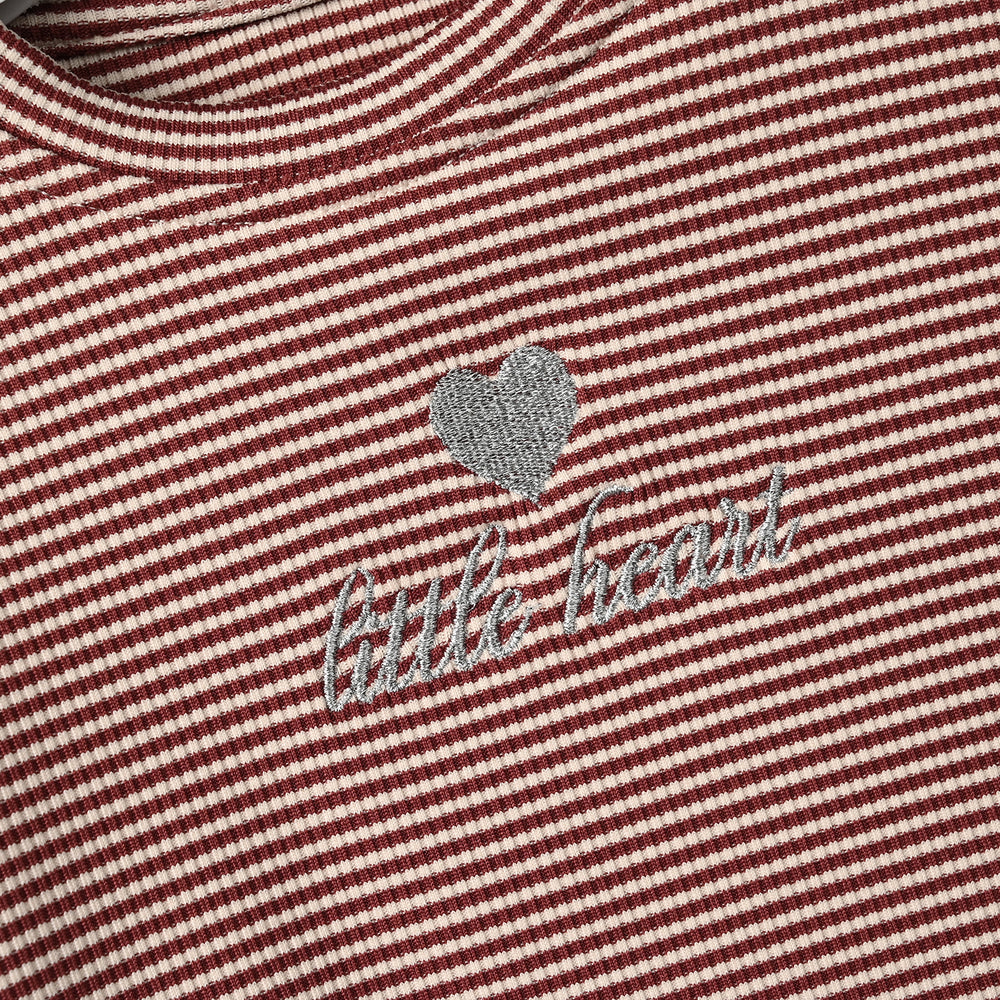 Infant Girls Rib T-Shirt Little Heart