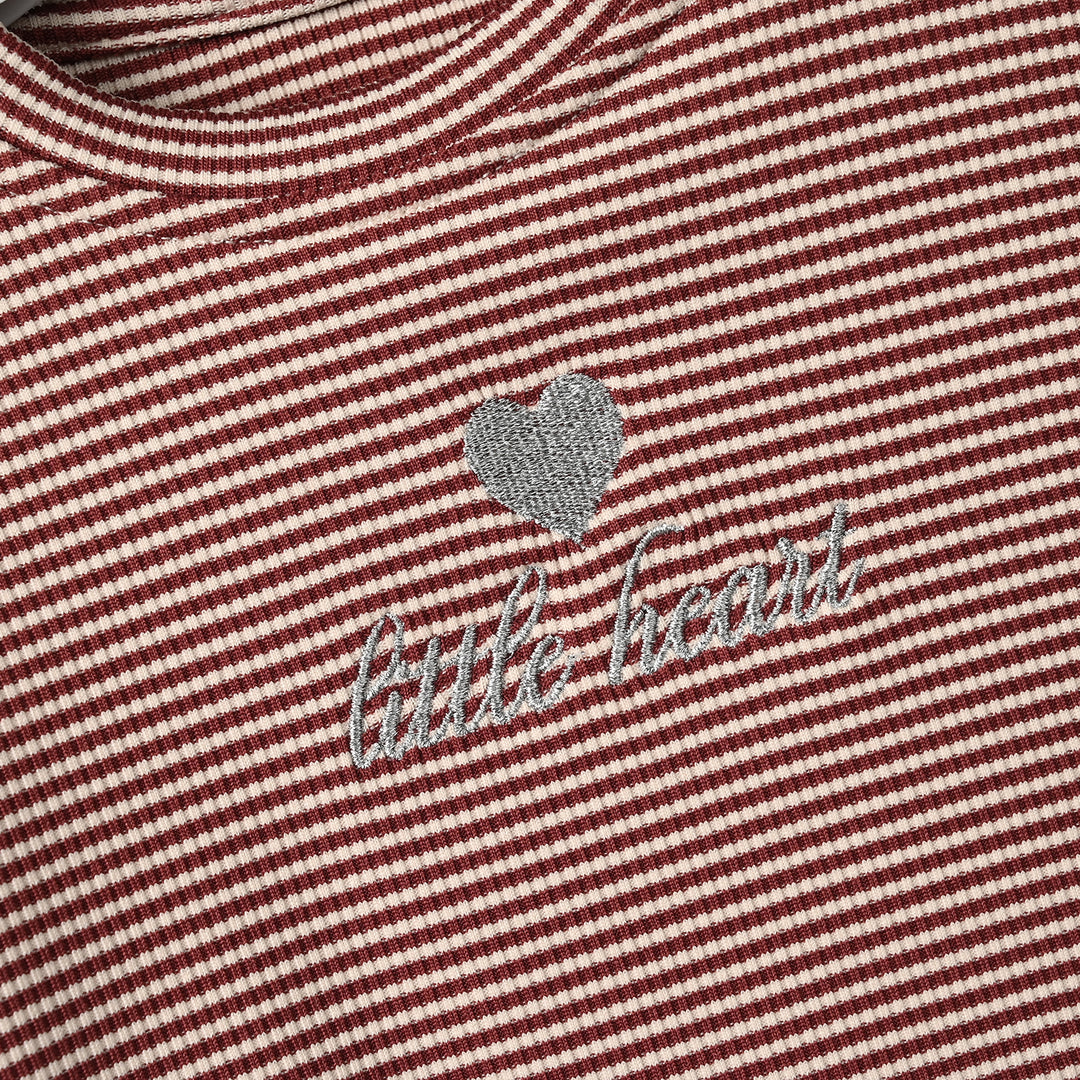 Infant Girls Rib T-Shirt Little Heart