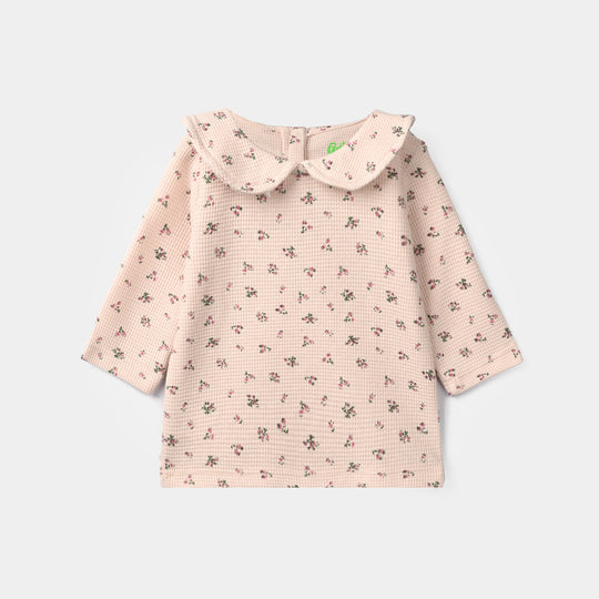 Infant Girls Rib T-Shirt Golden Hour-OFF-White