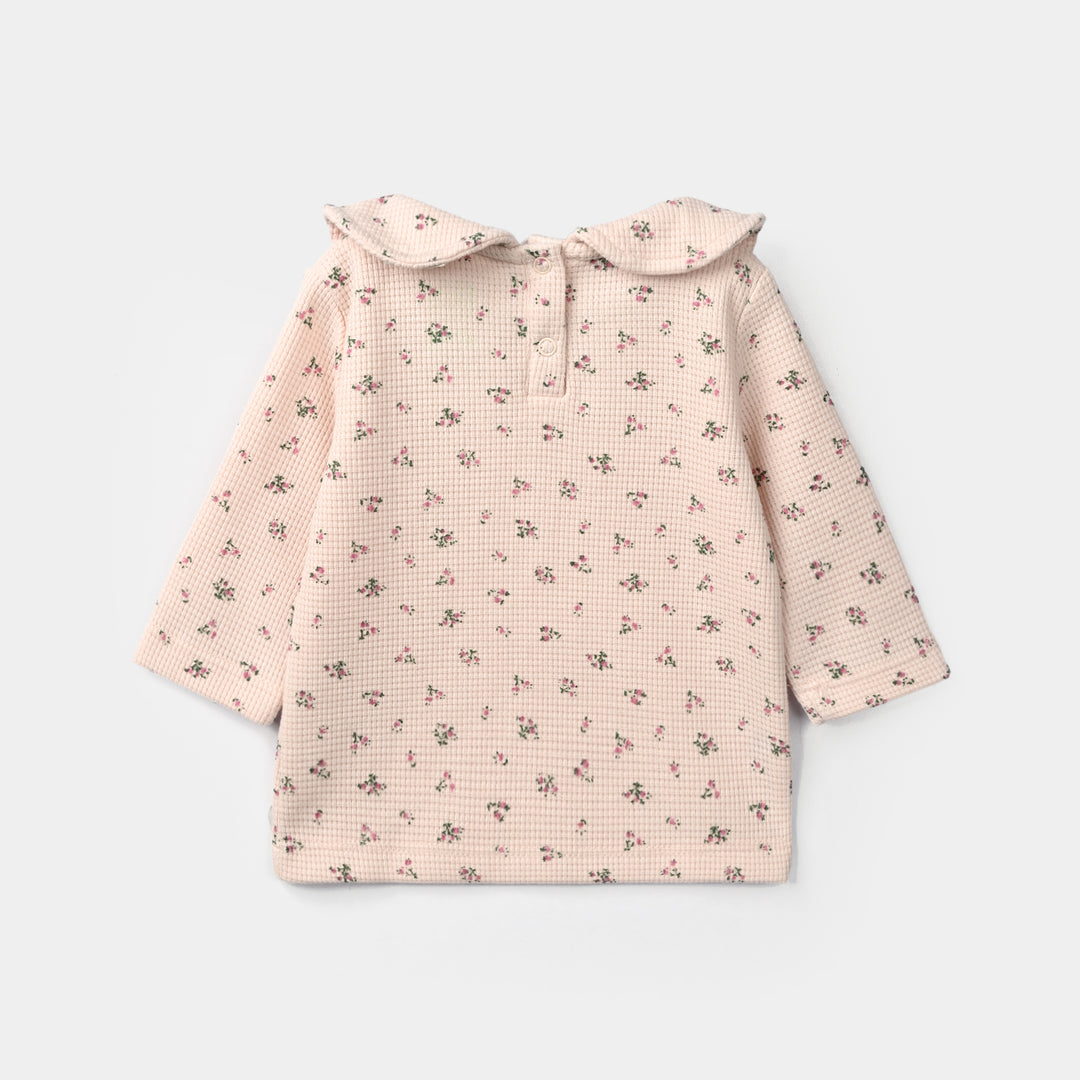 Infant Girls Rib T-Shirt Golden Hour-OFF-White