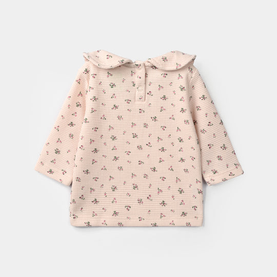 Infant Girls Rib T-Shirt Golden Hour-OFF-White
