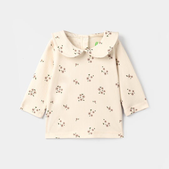 Infant Girls Rib T-Shirt BLOOM-OFF
