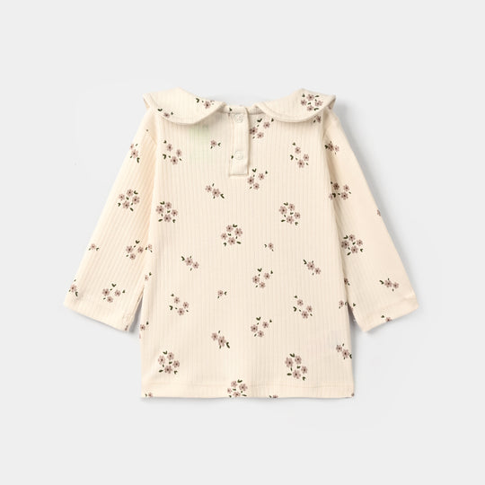 Infant Girls Rib T-Shirt BLOOM-OFF