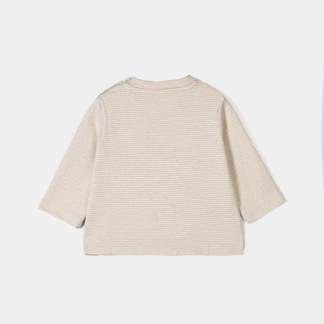 Infant Girls Yarn Dyed T-shirt HELLO SUNSHINE-Yellow