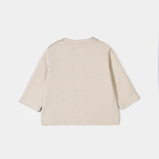 Infant Girls Yarn Dyed T-shirt HELLO SUNSHINE-Yellow