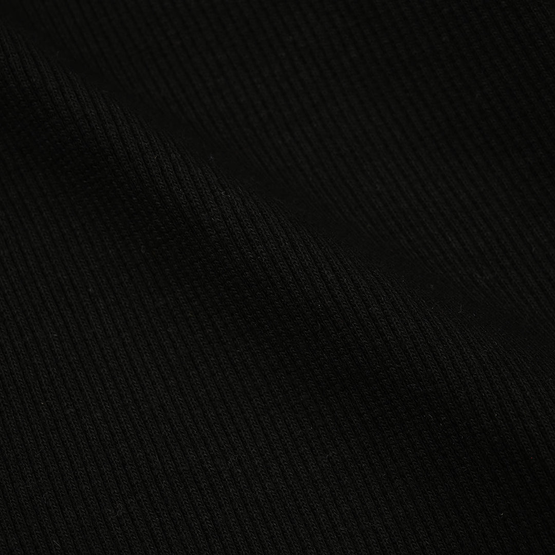 Infant Boys 2x1 Rib Turtle Neck Black