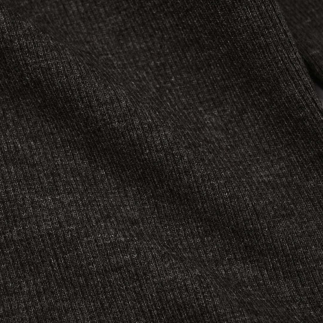 Infant Boys 2x1 Rib Turtle Neck Charcoal Melange