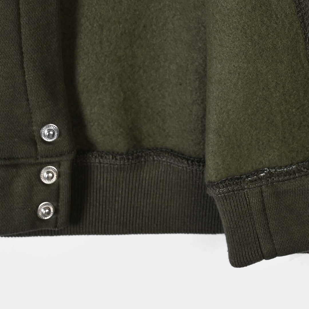 Boys Fleece Bomber Jacket Mid Town District-Green