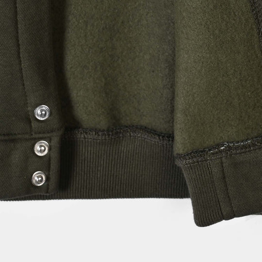 Boys Fleece Bomber Jacket Mid Town District-Green