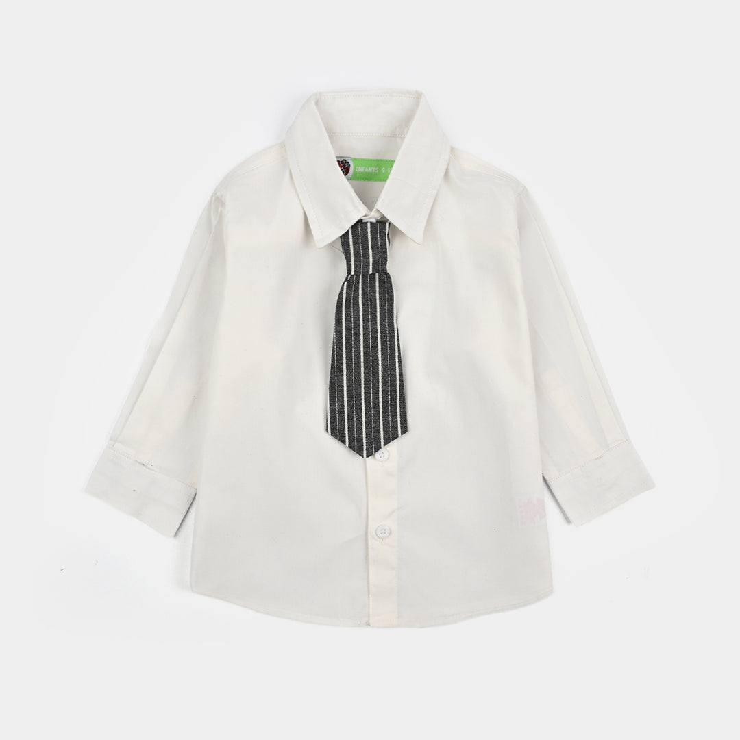 Infant Boys Yarn Dyed 3PC Suit-Lil Dapper-GREY