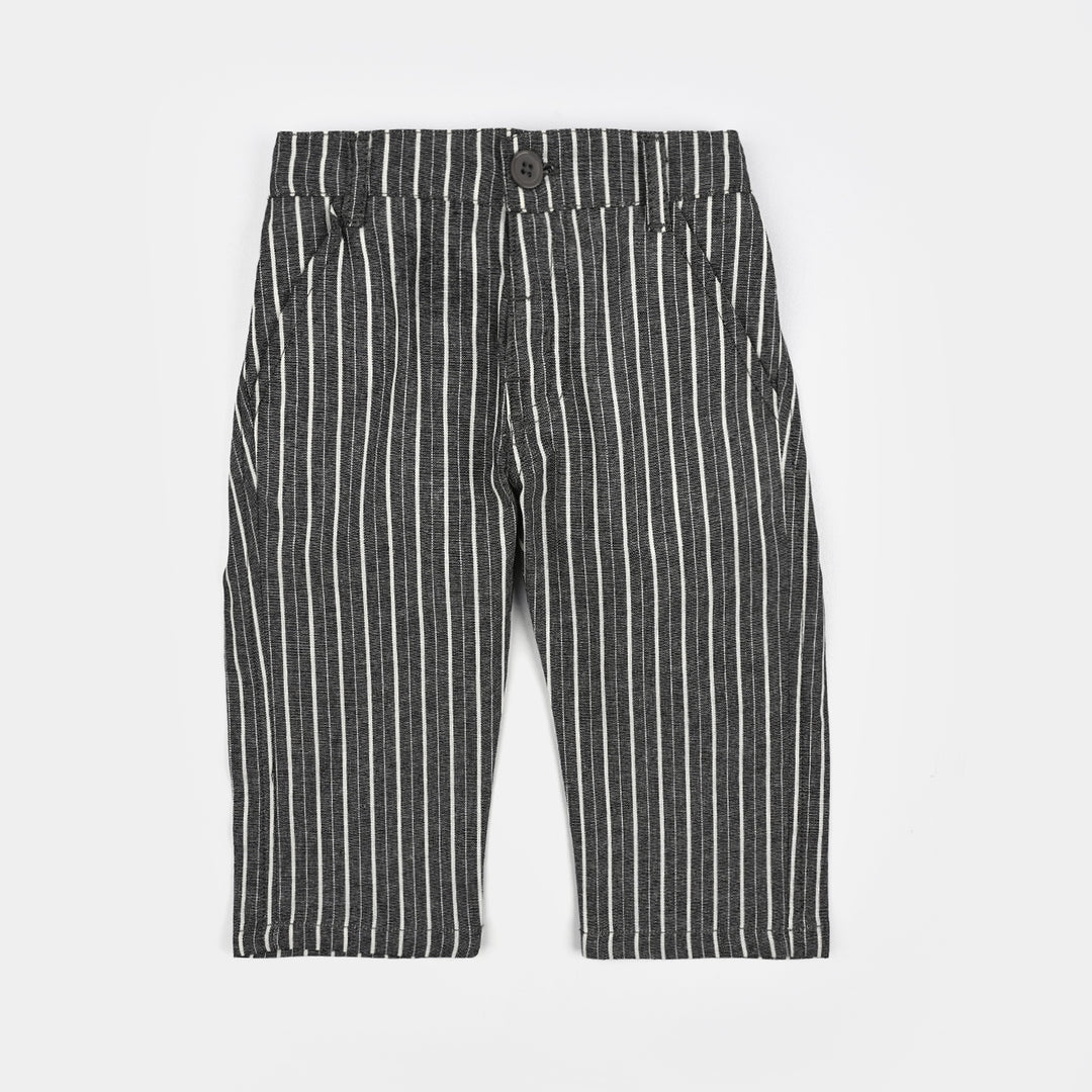Infant Boys Yarn Dyed 3PC Suit-Lil Dapper-GREY