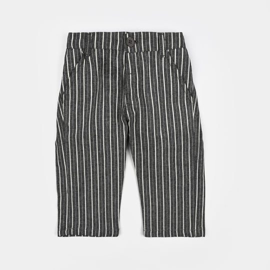 Infant Boys Yarn Dyed 3PC Suit-Lil Dapper-GREY