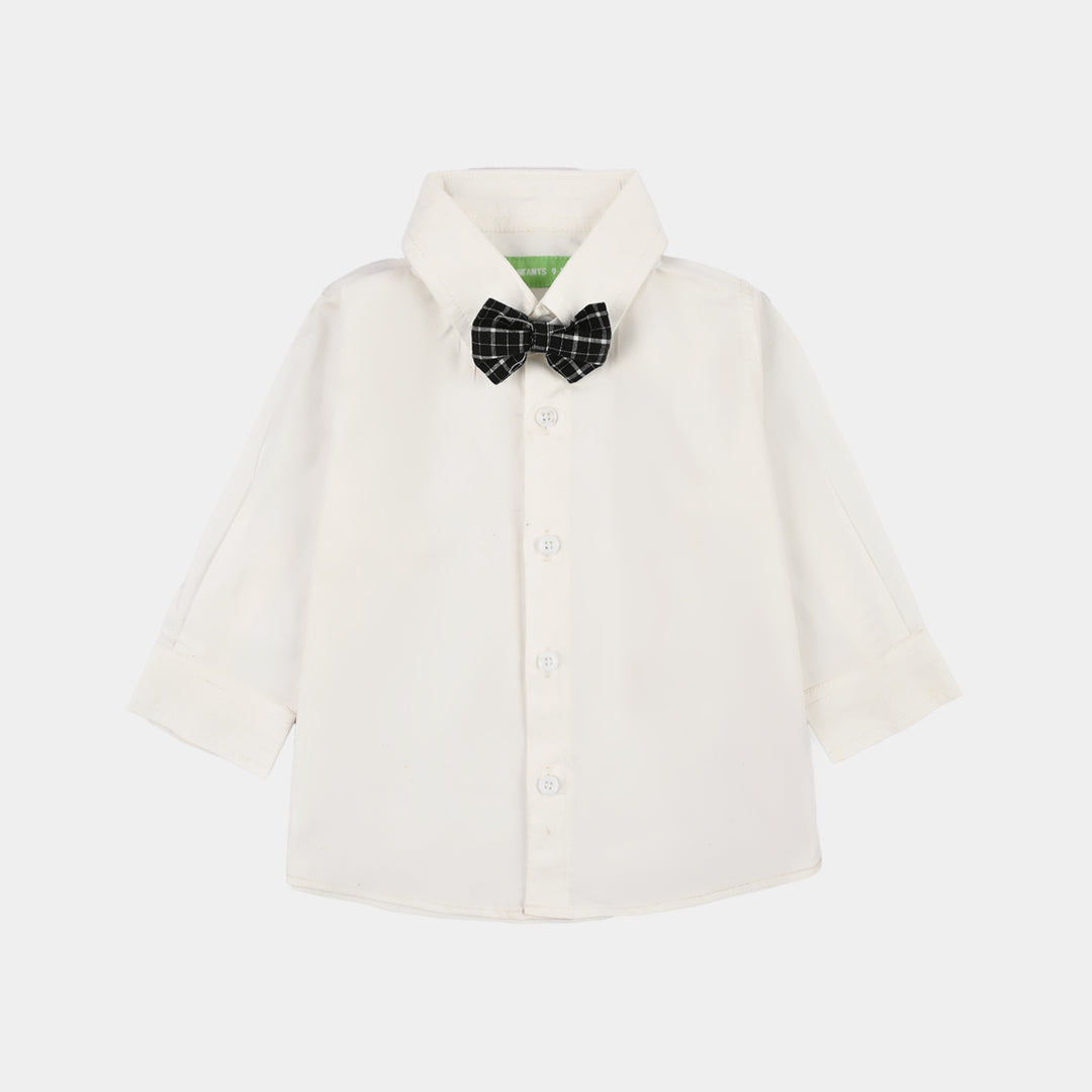 Infant Boys Yarn Dyed 3PC Suit-Checkered-BLACK