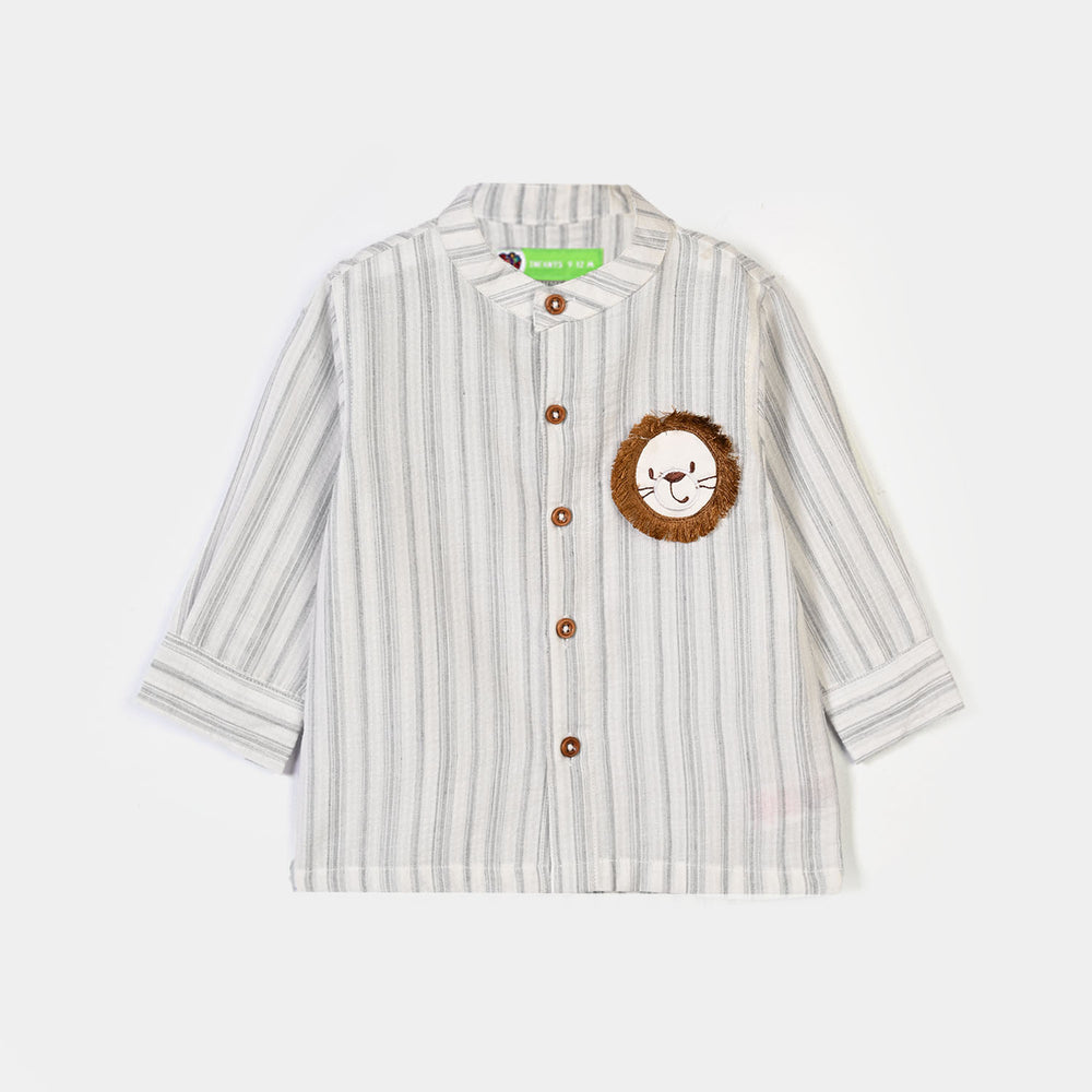 Infant Boys Jacquard Suit Little One - Stripes