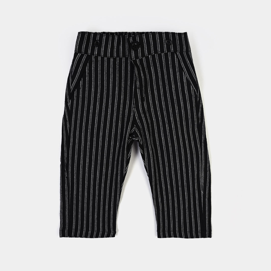 Infant Boys Yarn Dyed Suit-Linear-BLACK
