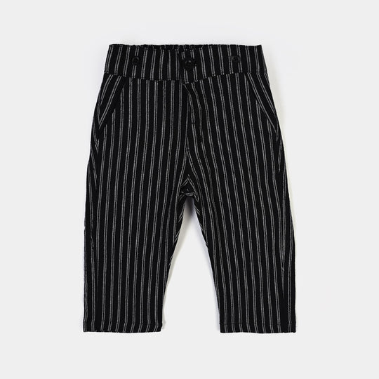Infant Boys Yarn Dyed Suit-Linear-BLACK