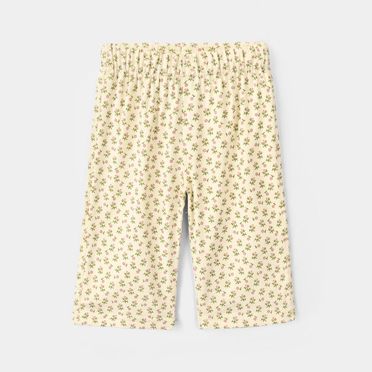 Infant Girls Poly Cotton 2 Pc Suit - Cherry Blossom - Cream