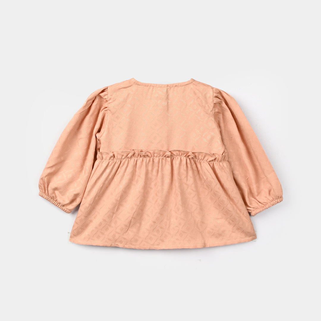 Infant Girls Jacquard 2Pc Suit Blush - Peach