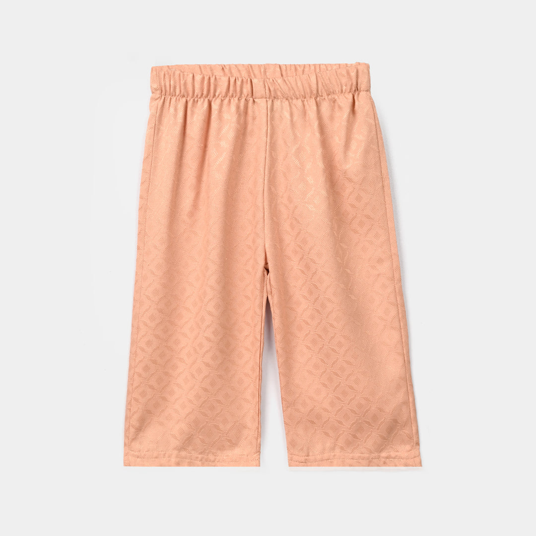 Infant Girls Jacquard 2Pc Suit Blush - Peach