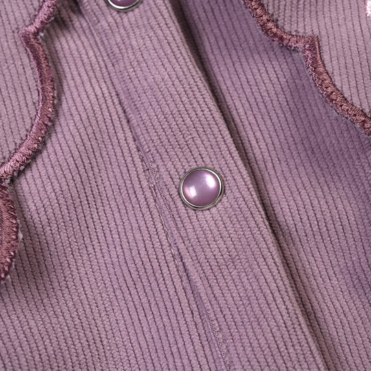 Infant Girls Corduroy 2Pc Suit-MAUVE-Purple