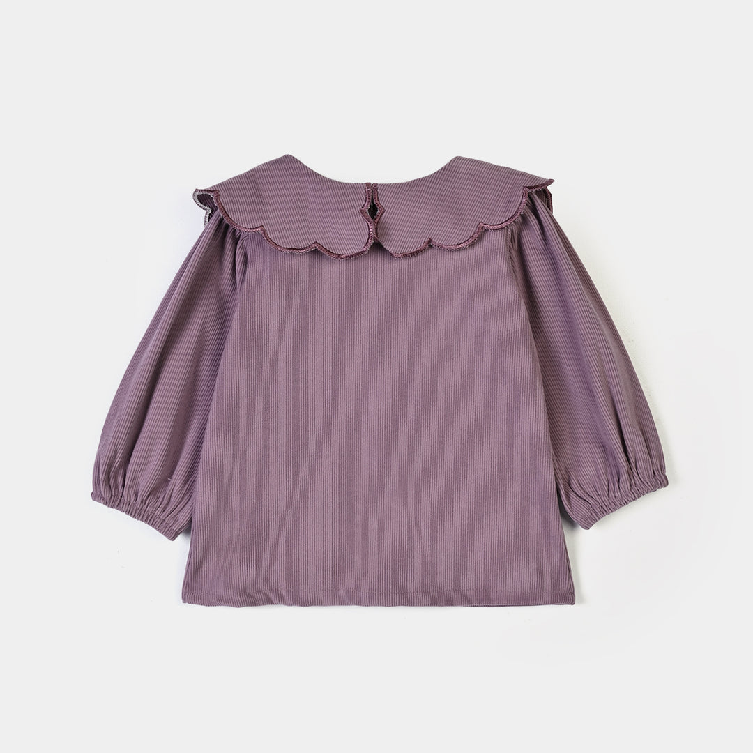 Infant Girls Corduroy 2Pc Suit-MAUVE-Purple