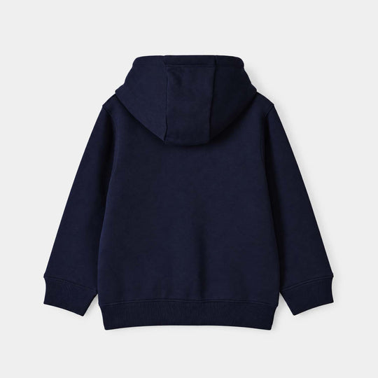 Boys Knitted Jacket Basic Blue-NAVY