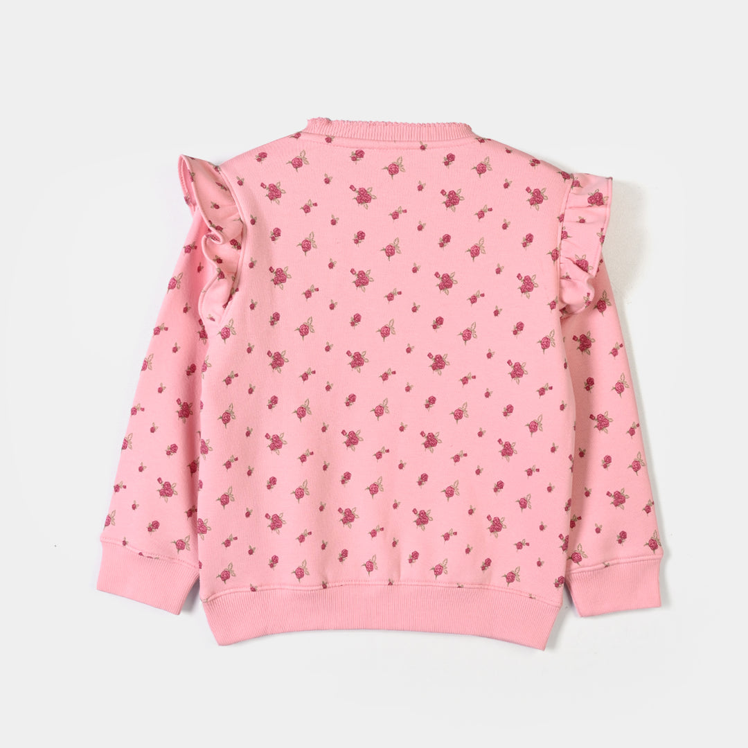 Girls Fleece 2 Piece Suit My Garden - Pink