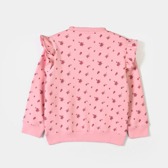 Girls Fleece 2 Piece Suit My Garden - Pink