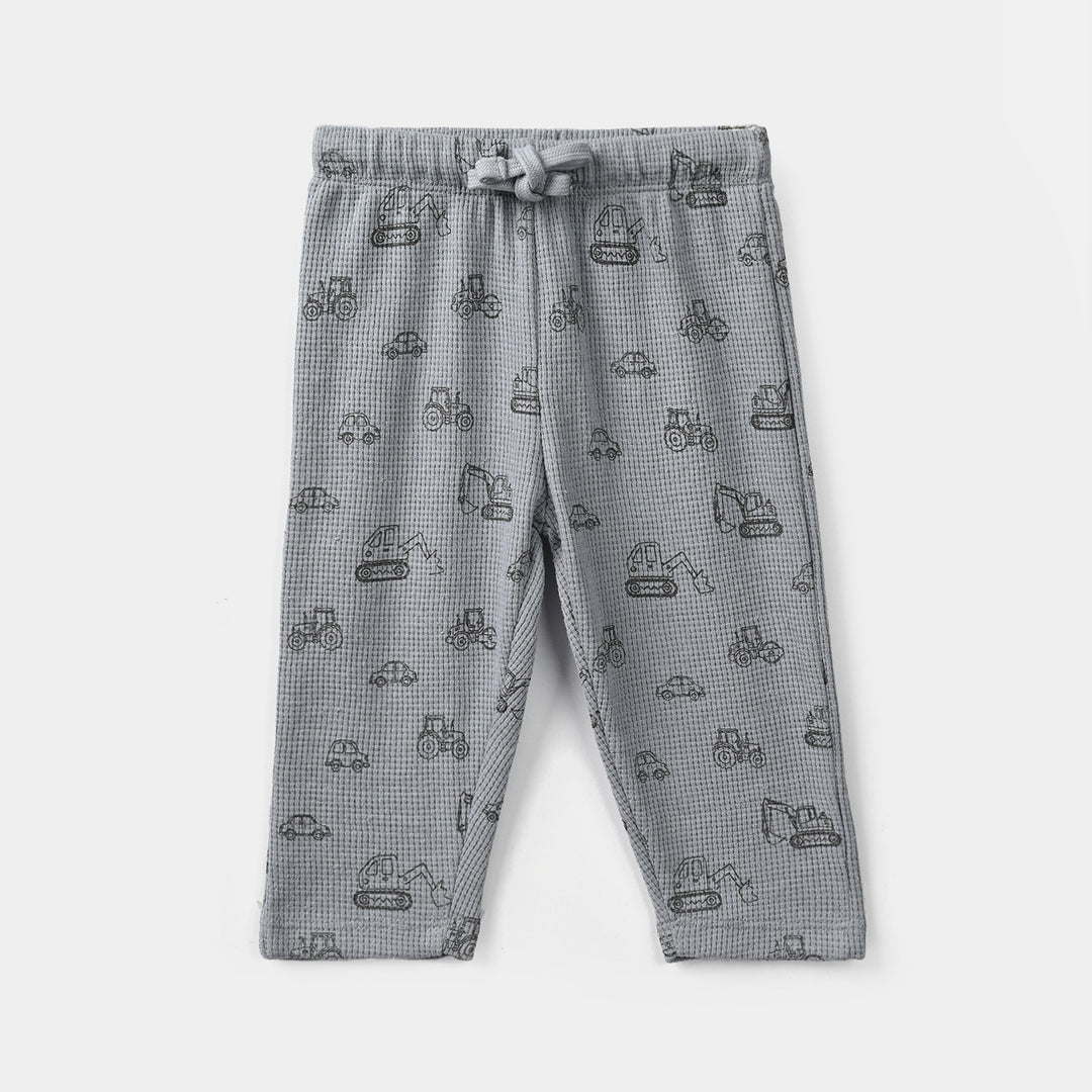 Infant Boys Thermal Knitted Suit Happy-Grey