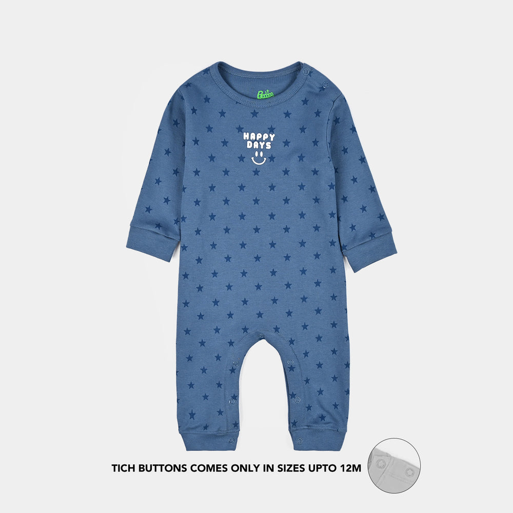 Infant Unisex Cotton Interlock Romper 2Pc Set HAPPY DAYS