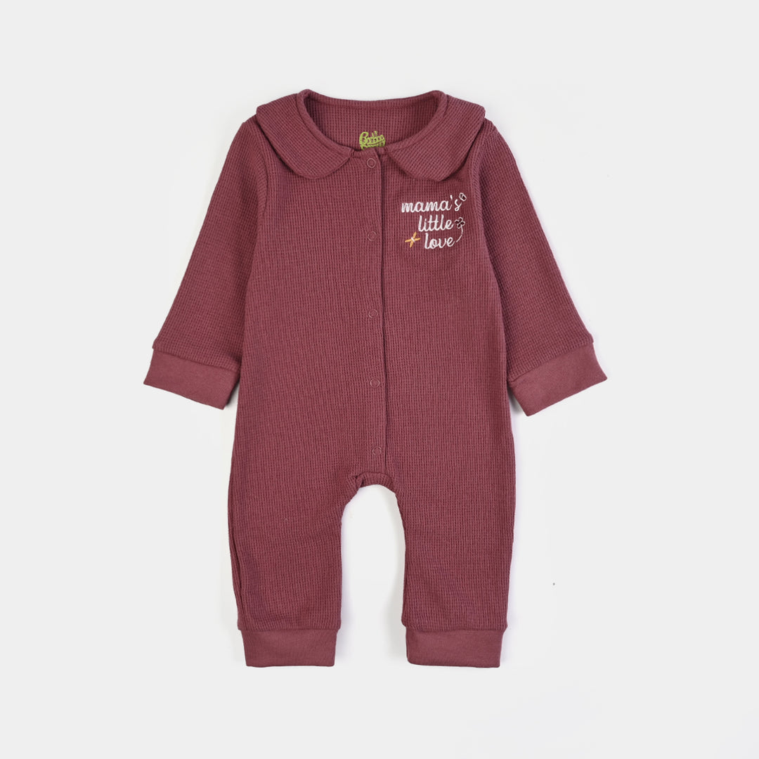 Infant Girls Thermal Knitted Romper MAMAS LITTLE LOVE-Purple