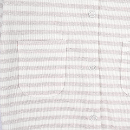 Infant Girls Cotton Interlock Knitted Romper Little Bow-OFF-White
